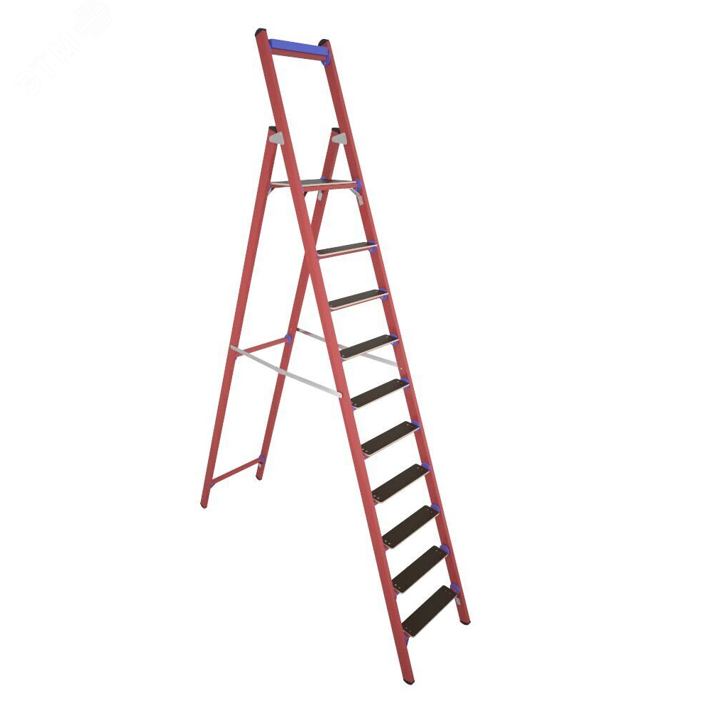 Изображение товара Стремянка диэлектрическая стеклопластиковая с симметричной опорой телеком ССД-2, 3 Е Т (шт)