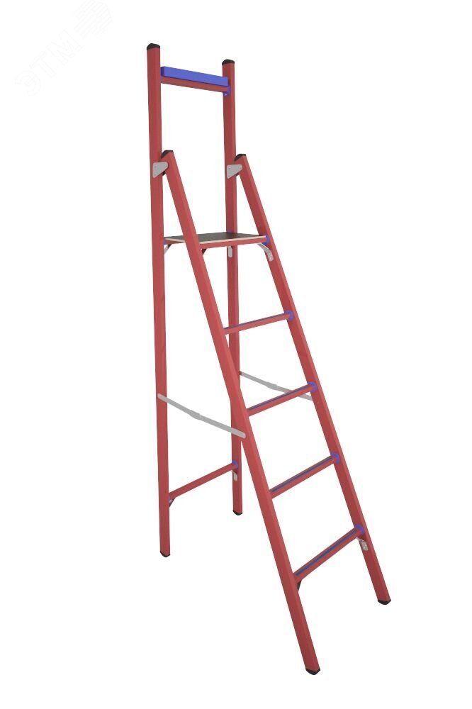 Изображение товара Стремянка стеклопластиковая диэлектрическая с вертикальной опорой СВД-1, 8 Е (шт)