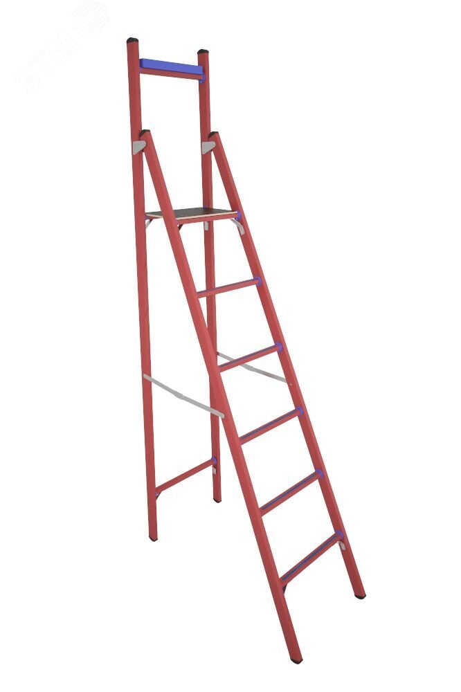 Изображение товара Стремянка стеклопластиковая диэлектрическая с вертикальной опорой СВД-2 ,0 Е (шт)