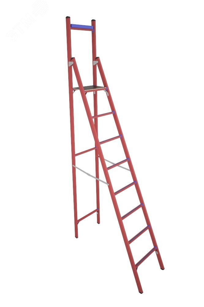 Изображение товара Стремянка стеклопластиковая диэлектрическая с вертикальной опорой СВД-2, 5 Е (шт)