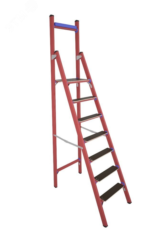 Изображение товара Стремянка стеклопластиковая диэлектрическая с вертикальной опорой телеком СВД-1, 8 Е Т (шт)