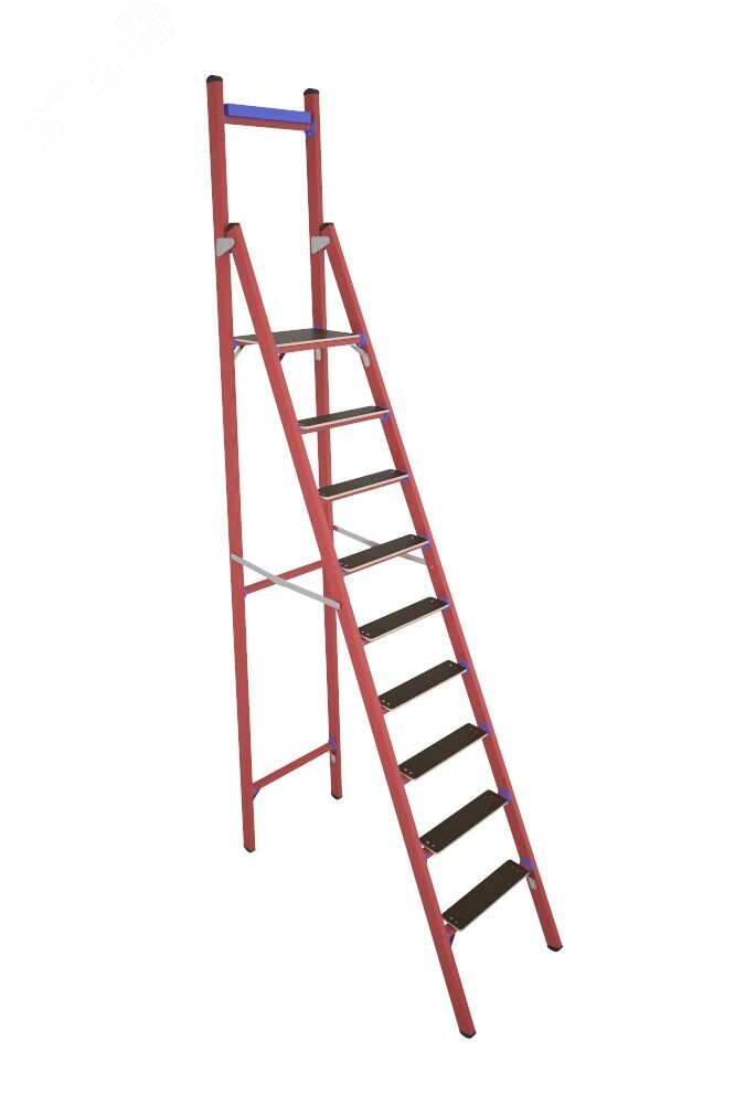 Изображение товара Стремянка стеклопластиковая диэлектрическая с вертикальной опорой телеком СВД-2, 3 Е Т (шт)