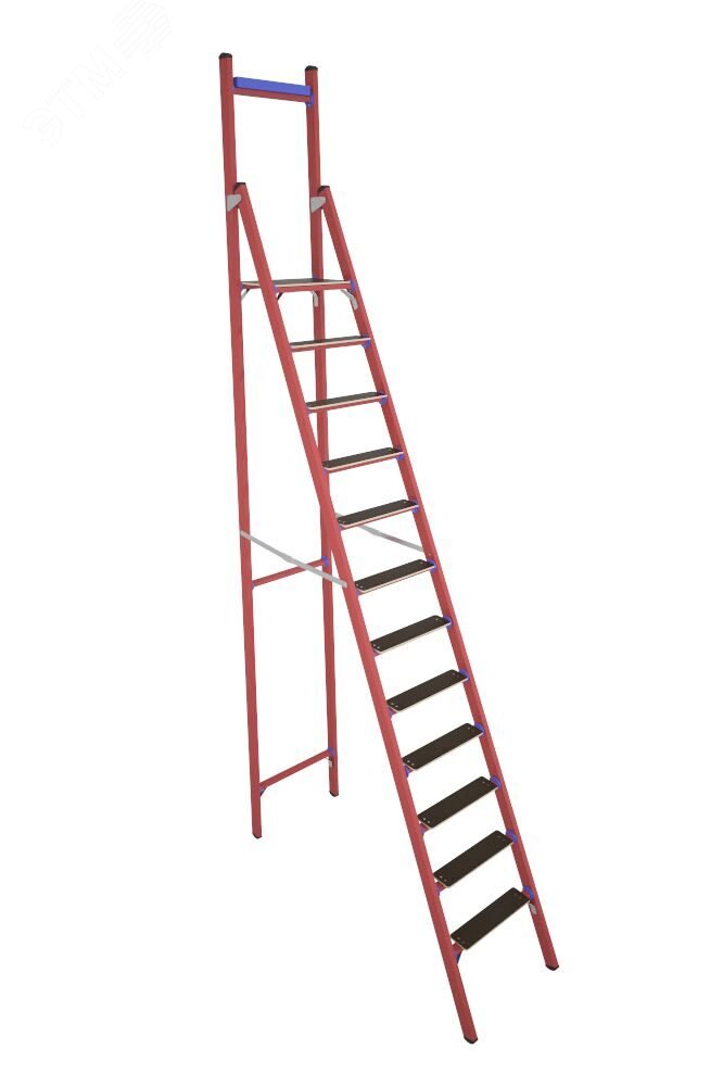 Изображение товара Стремянка стеклопластиковая диэлектрическая с вертикальной опорой телеком СВД-3 ,0 Е Т (шт)