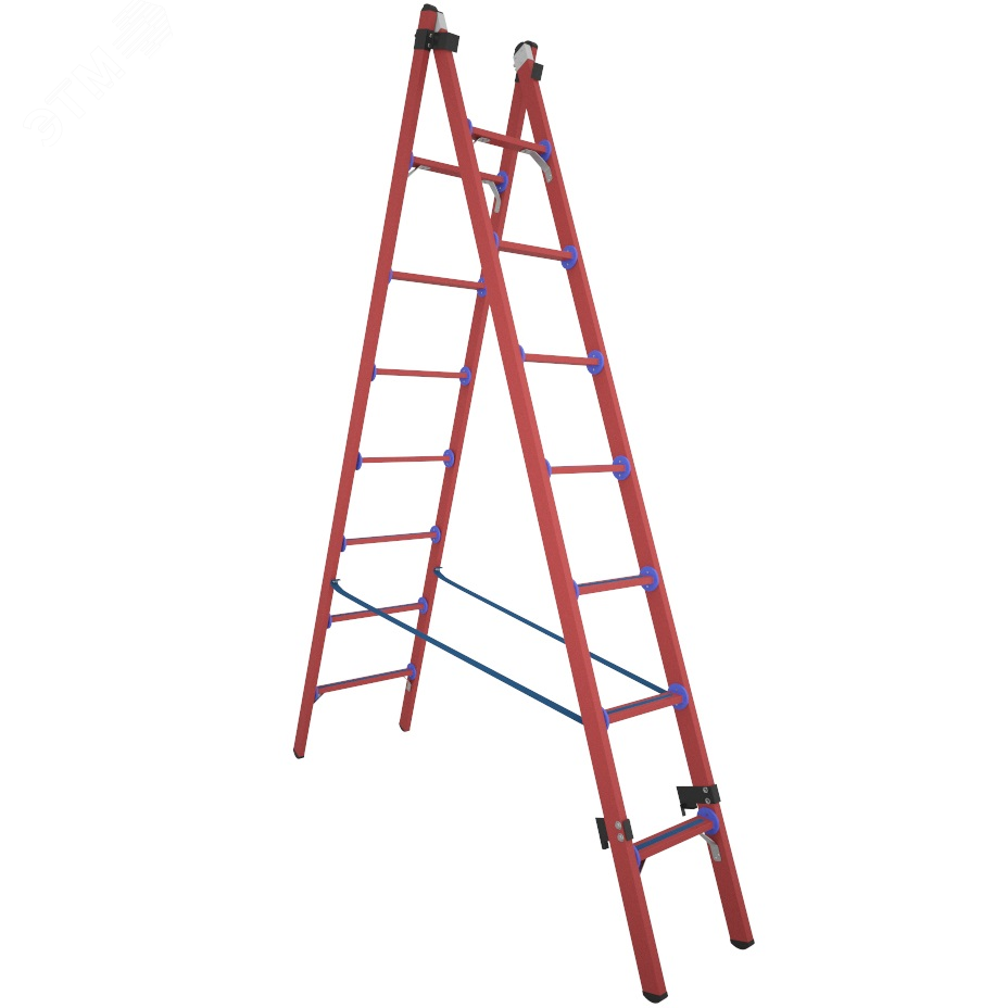 Изображение товара Лестница-стремянка двухсекционная универсальная диэлектрическая ССД-У 2х7 (шт)