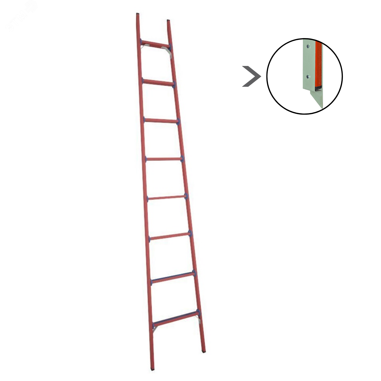 Изображение товара Лестница стеклопластиковая приставная диэлектрическая мягкий грунт ЛСПД-3,0 МГ (шт)