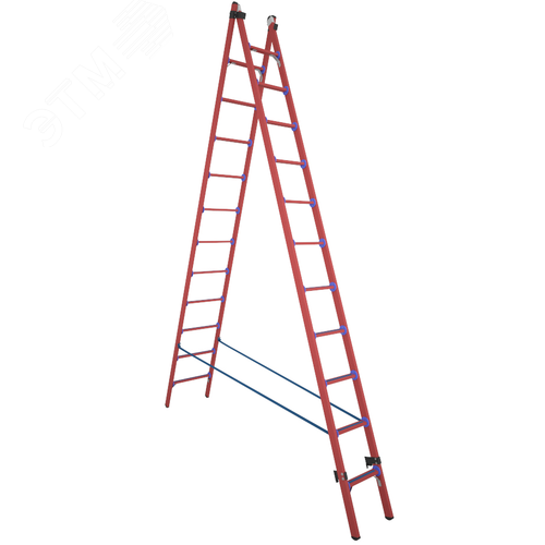 Изображение товара Лестница-стремянка двухсекционная универсальная диэлектрическая ССД-У 2х11 (шт)