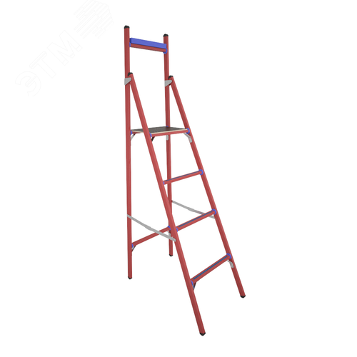 Изображение товара Стремянка стеклопластиковая диэлектрическая с вертикальной опорой СВД-1, 5 (шт)