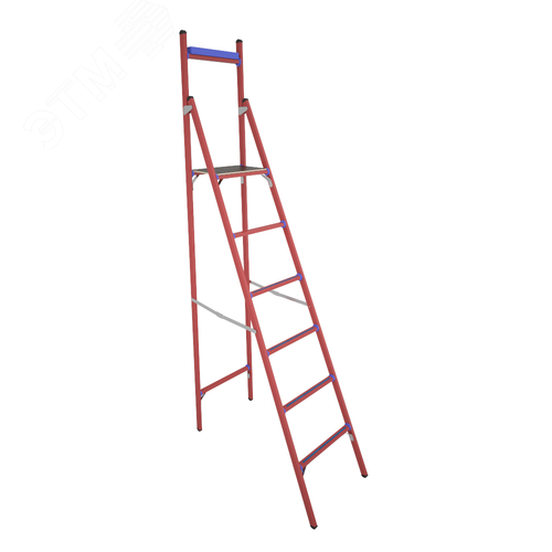 Изображение товара Стремянка стеклопластиковая диэлектрическая с вертикальной опорой СВД-2 ,0 (шт)