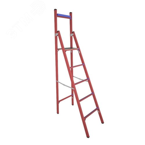 Изображение товара Стремянка стеклопластиковая диэлектрическая с вертикальной опорой СВД-1, 8 Е (шт)