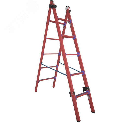 Изображение товара Лестница-стремянка двухсекционная универсальная диэлектрическая мягкий грунт ССД-У 2х5 Мг (шт)