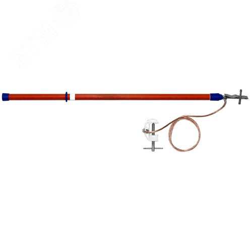 Изображение товара Заземление переносное для грозозащитного троса ПЗТ-330-500 Д винтовой зажим (шт)