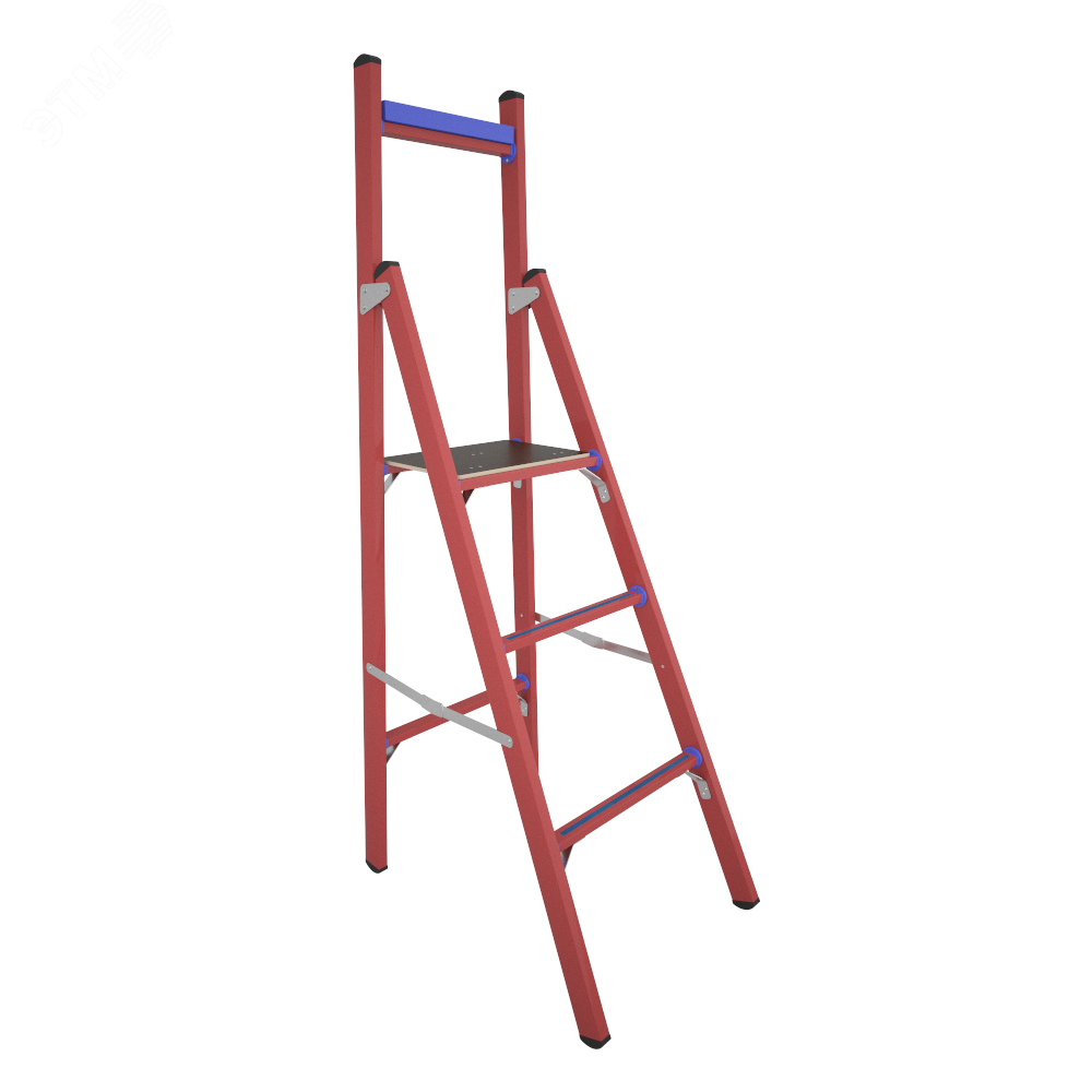 Изображение товара Стремянка стеклопластиковая диэлектрическая с вертикальной опорой СВД-1 Е