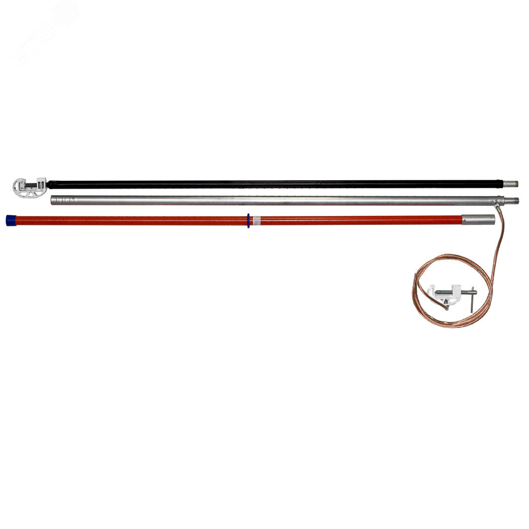 Изображение товара Переносное Заземление для ВЛ однофазное до 220 кВ ПЗ-110-220 Д 95 кв мм винтовой зажим (шт)