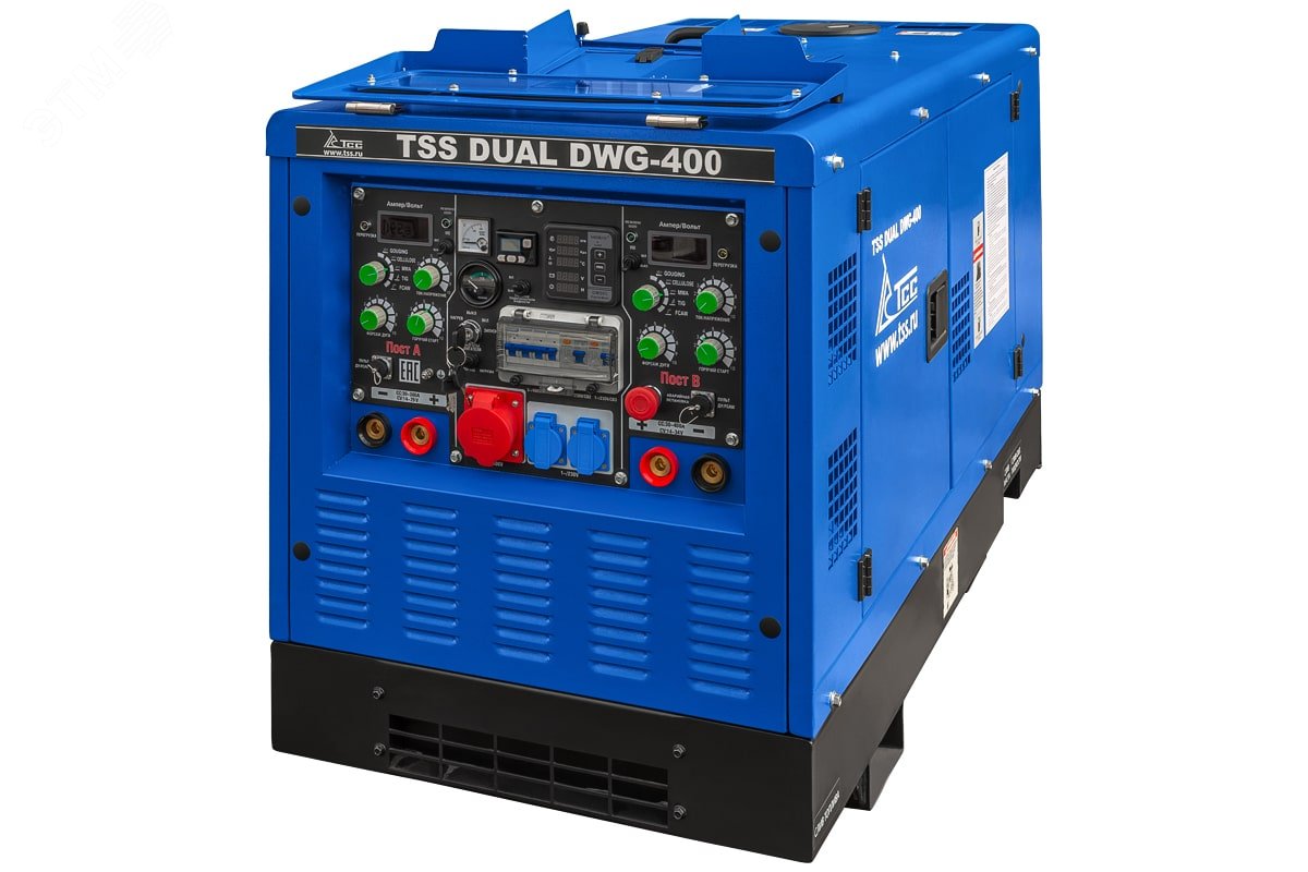 Изображение товара Двухпостовой дизельный сварочный генератор TSS DUAL DWG-400 20 кВт