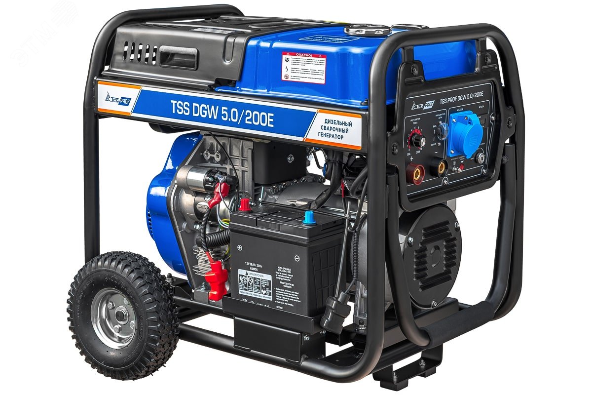 Изображение товара Дизельный сварочный генератор TSS PROF DGW 5.0/200E профессиональный