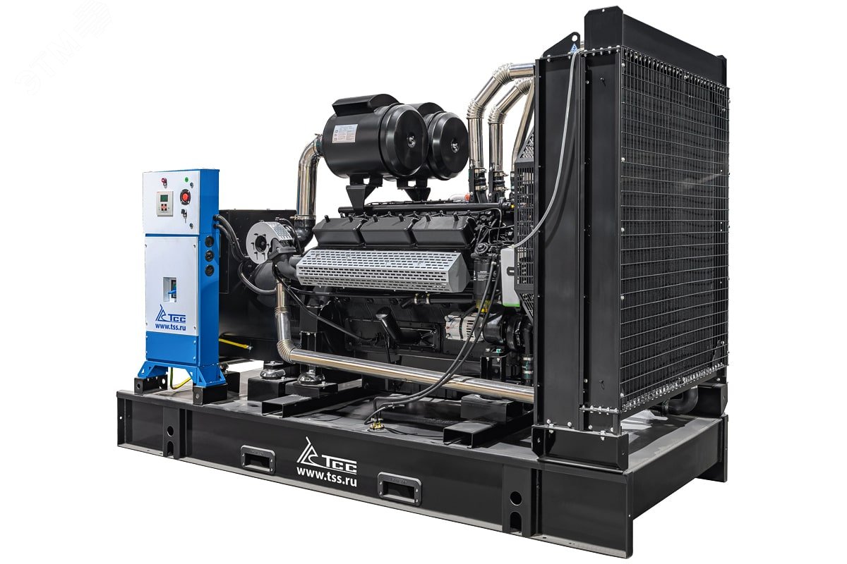Изображение товара Дизельный генератор ТСС АД-400С-Т400-1РМ19 мощный надежный для промышленности