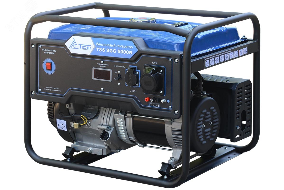 Изображение товара Бензиновый генератор TSS SGG 5000N 5 кВт для резервного питания и работы на улице