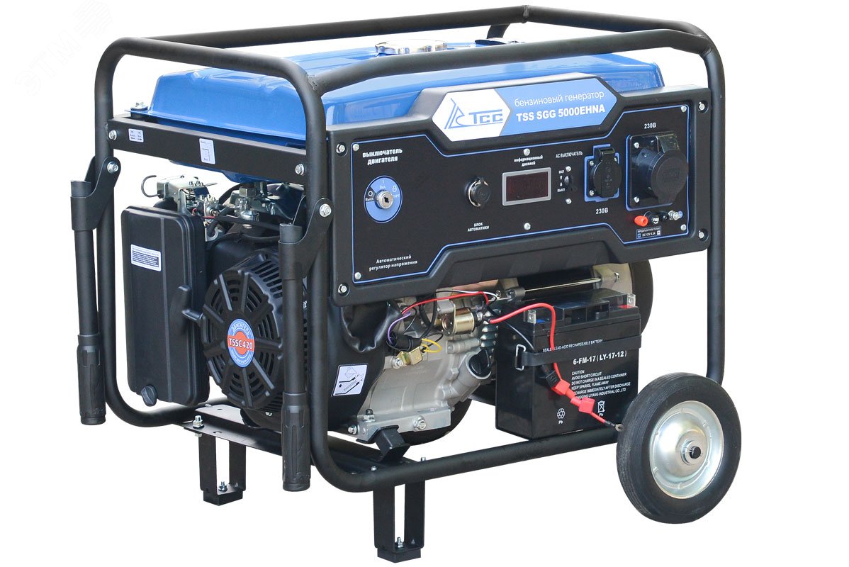 Изображение товара Генератор бензиновый TSS SGG 5000EHNA 5 кВт электростарт, Россия
