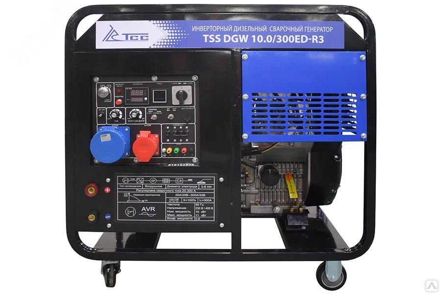 Инверторный дизельный сварочный генератор TSS DGW 10.0/300ED-R3 26498 ТСС