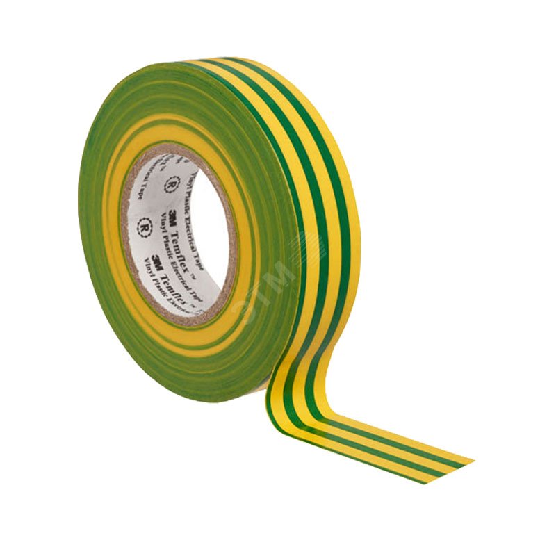 Изолента ПВХ желто-зеленая 19 мм 20 м. Temflex 1300 7100080346 3М - превью