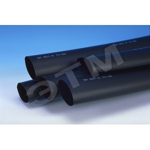 Трубка термоусадочная MDT-A-19/6 средняя стенка с клеем черная(1м)