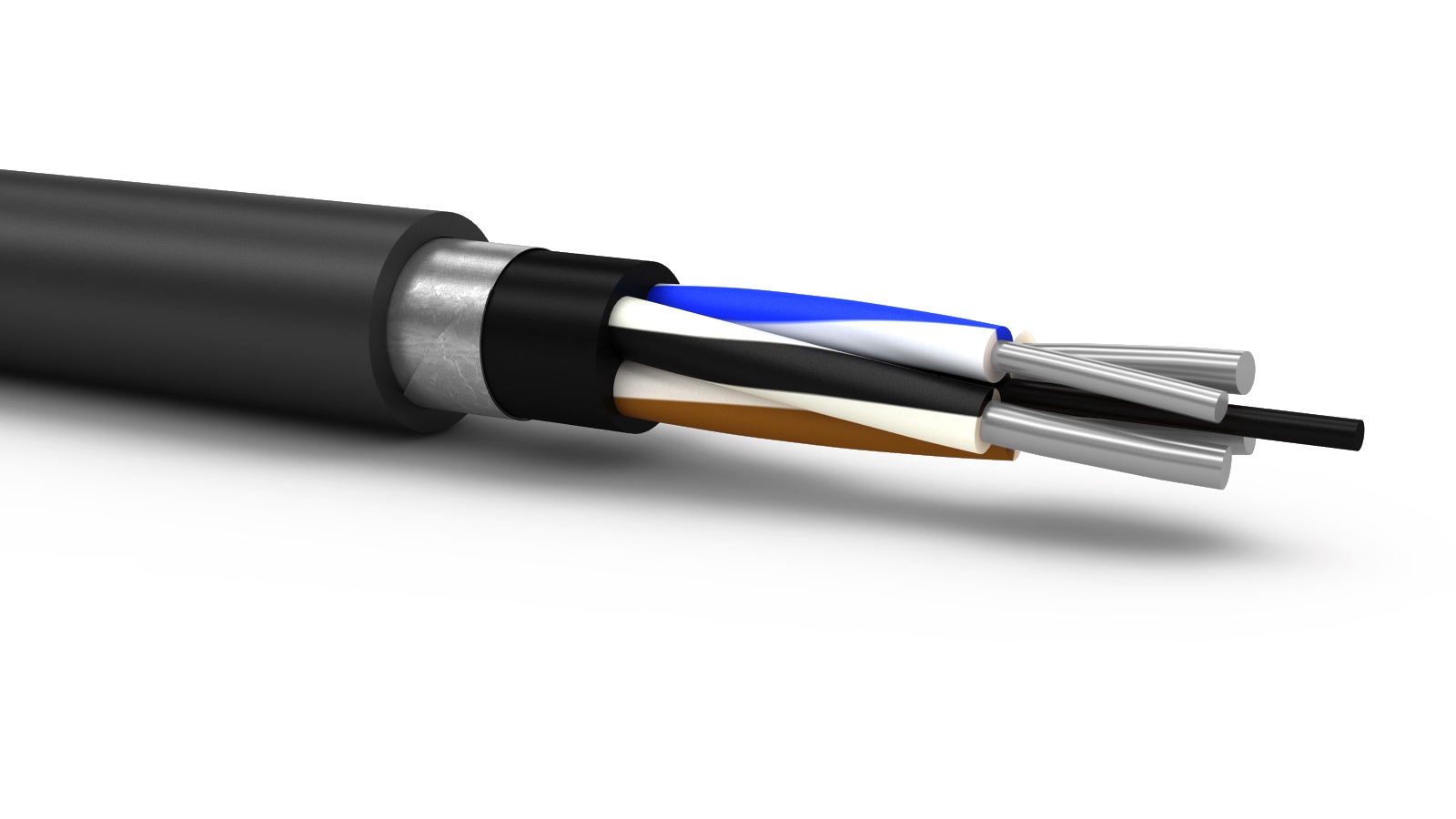 Кабель силовой АВБШв 4х35ок(N)-0.66 ТРТС  однопроволочный ВНИИКП