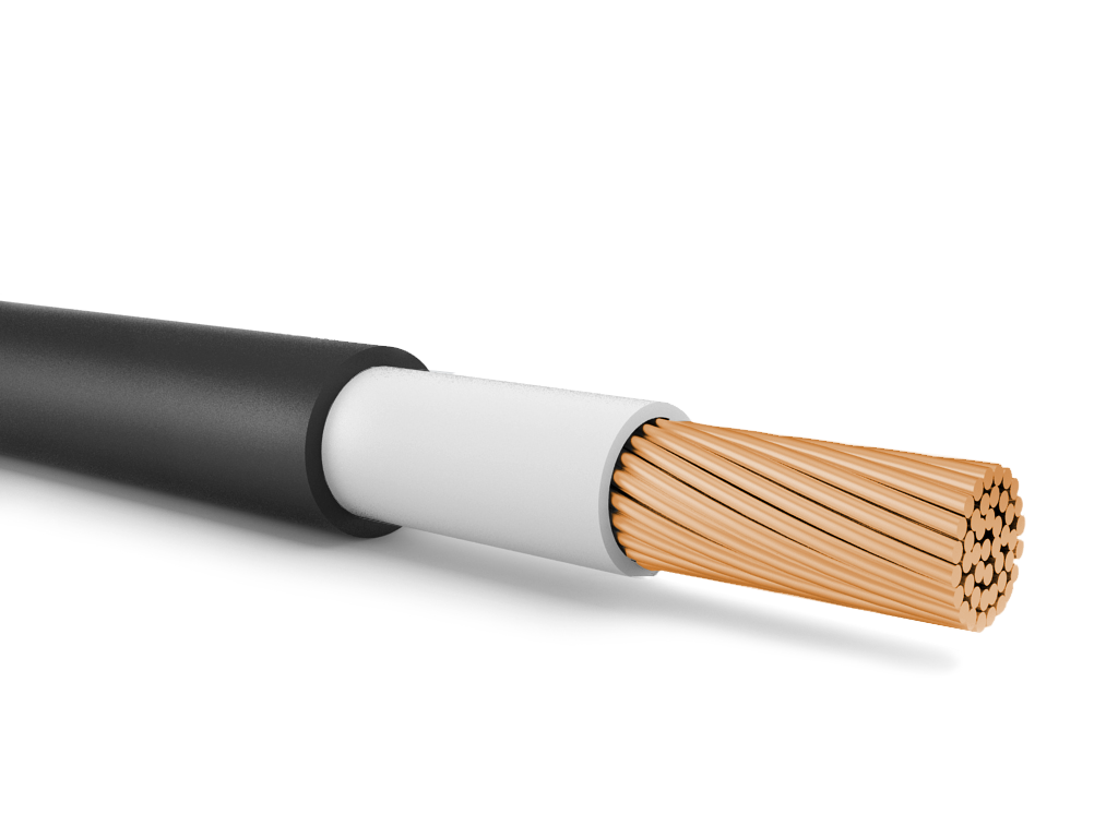 Кабель силовой ВВГнг(А) 1х70-1 многопроволочный белый ТРТС ВНИИКП