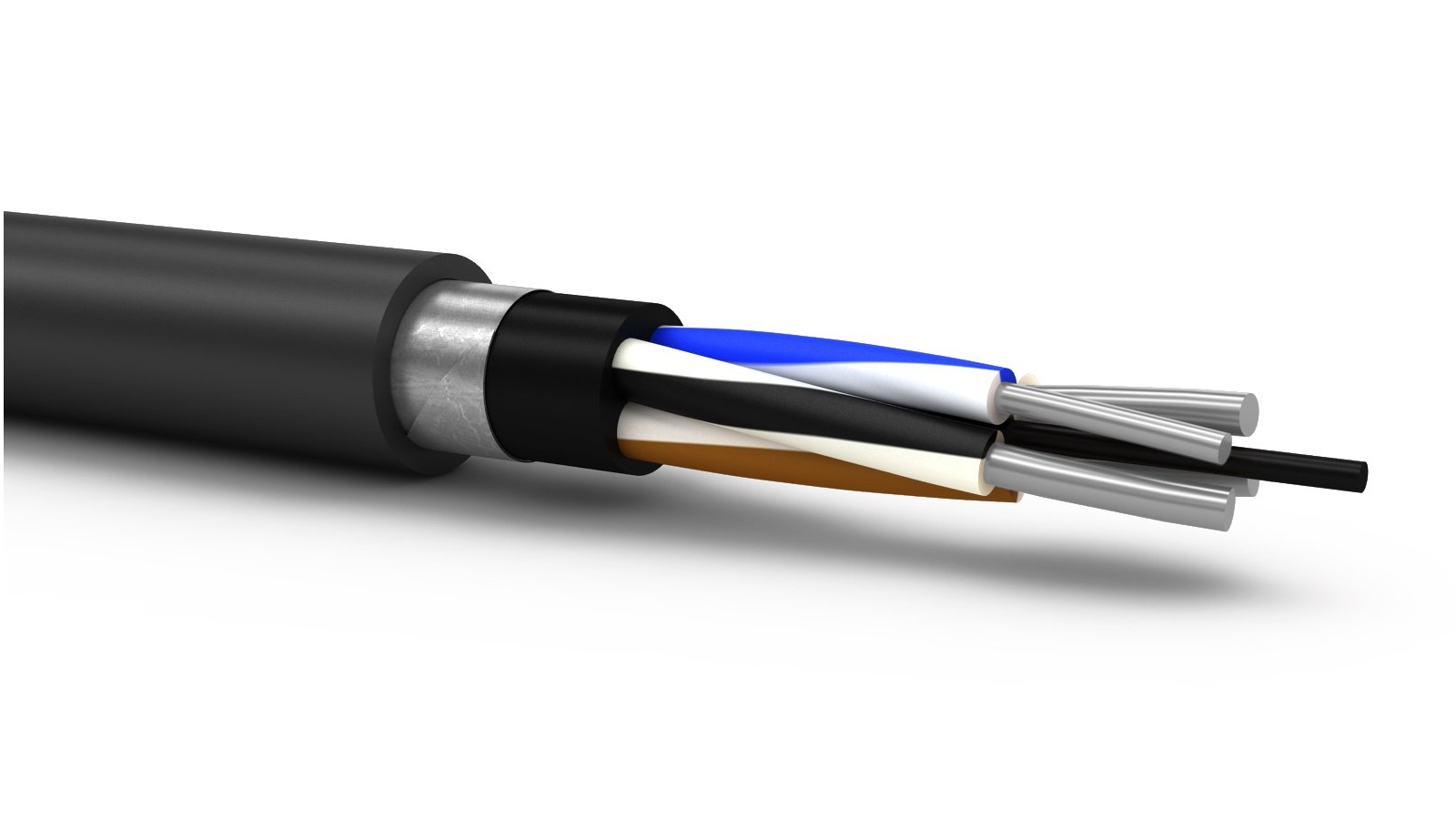 Кабель силовой АВБШв 4х50ок(N.PE)-0.66 ТРТС  однопроволочный  ВНИИКП