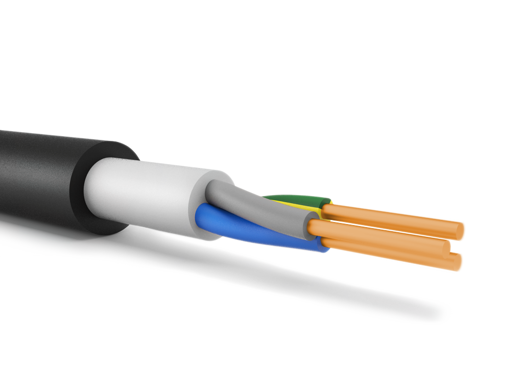 Кабель силовой ППГнг(A)-HF 3х2.5(ок)(N.PE)-0.660 однопроволочный ТРТС
