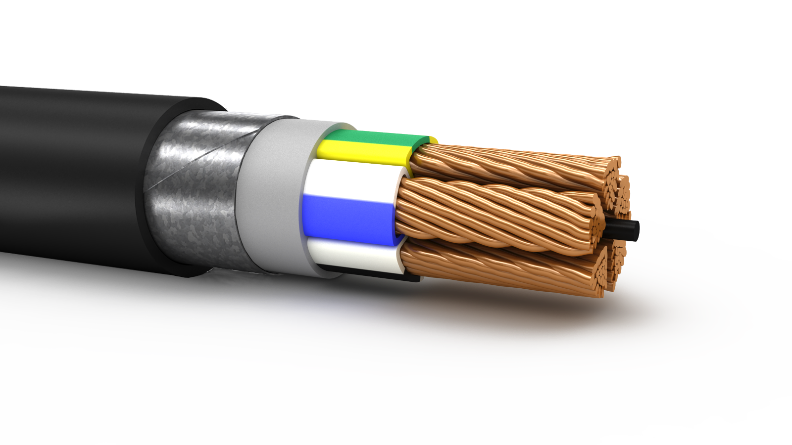 Кабель силовой ВБШвнг(А)-LS 5х120 секторный (N.PE)-1                                                                                                                                                                                                           