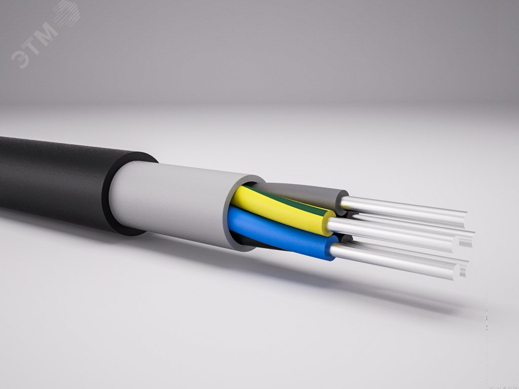 Изображение товара Кабель силовой АВВГнг(А)-LS 5х35ок 660 В 100 м ПВХ пониженной горючести