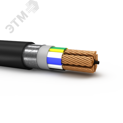 Кабель силовой ВБШвнг(А)-LS 5х120 секторный (N.PE)-1                                                                                                                                                                                                            - фото 1