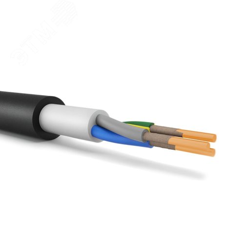 Кабель силовой ВВГнг(А)-FRLSLTx 3х2.5(N. PE) -0.66  однопроволочный  ТРТС - фото 1