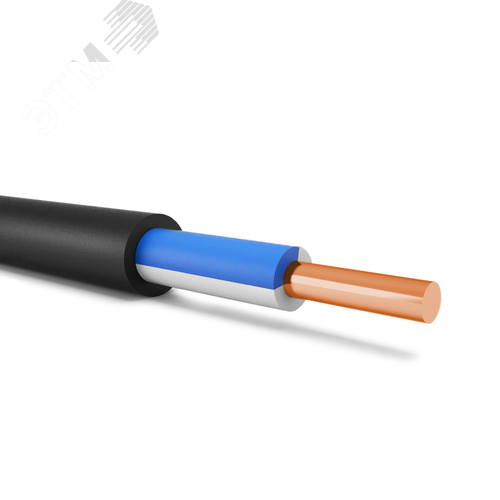 Кабель силовой ВВГнг(А) 1х4ок(N)-0.66 синий ТРТС ВНИИКП - фото 1