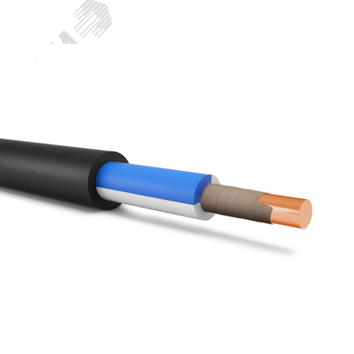 Кабель силовой ВВГнг(А)-FRLS 1х4ок(N)-0.66 синий ТРТС - фото 1