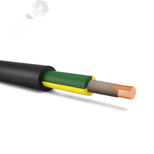 Кабель силовой ВВГнг(А)-FRLS 1х4ок(PE)-0.66 ж/з ТРТС - фото 1