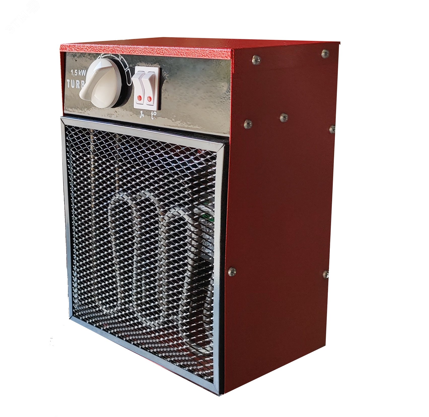 Изображение товара Тепловентилятор электрический на 1.5 кВт, 220В, произ-ль 170 м3/ч, КЭВ-1.5 (шт)