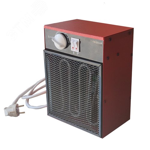 Изображение товара Тепловентилятор электрический на 2 кВт, 220В, произ-ль 170 м3/ч, КЭВ-2.0 (шт)