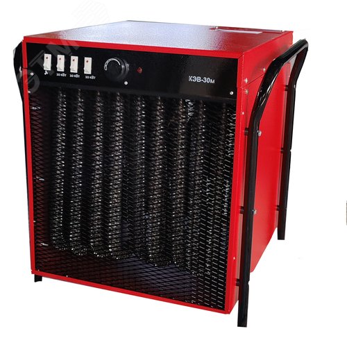 Изображение товара Тепловентилятор электрический на 30 кВт, 380В, произ-ль 1800 м3/ч, КЭВ-30М (шт)