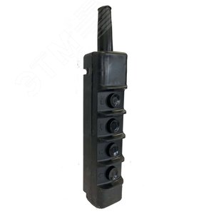 Пост кнопочный(тельферный) ПКТ-40 ABS-пластик IP30черный с ключом