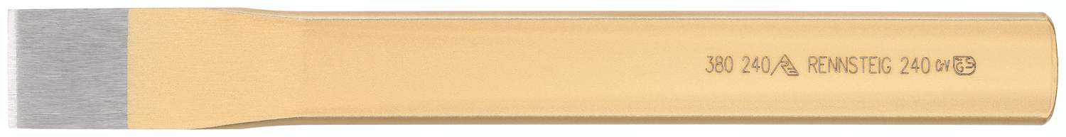 Зубило шлицевое, ширина резца 28 мм, (26X7)X240 мм, плоско-овальный профиль, полировка