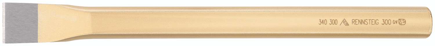 Зубило каменщика DIN 7254, ширина резца 29 мм, (23X13)X300 мм, плоско-овальный профиль, лакировка