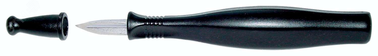 Шабер прецизионный трехгранный вогнутый PROFILIT, 8 х 25 мм, пластиковая ручка RE-4661500 RENNSTEIG