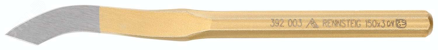 Изображение товара Зубило пазовое DIN 6455 150 мм RENNSTEIG с 8-гранным профилем
