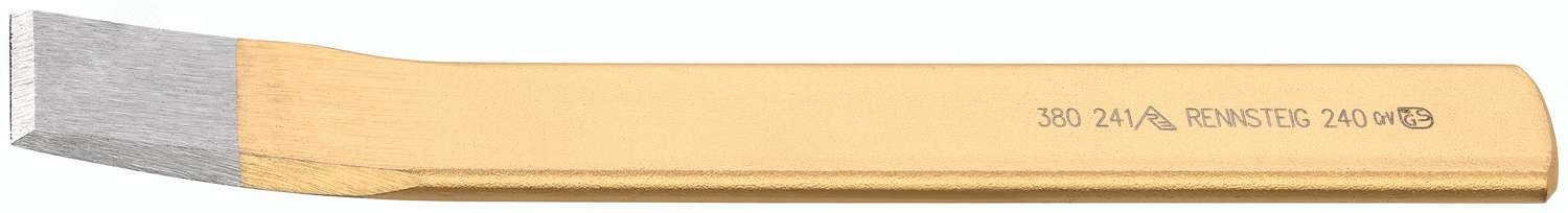 Изображение товара Зубило шлицевое загнутое 27 мм RENNSTEIG 240 мм сталь закаленная