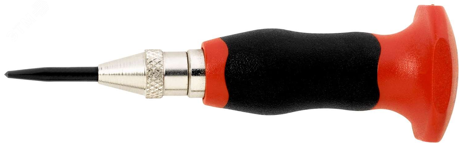 Изображение товара Кернер автоматический с протектором, наконечник 3.5 мм, корпус 11 мм, с регулировкой силы удара 20 - 50 Н, 95 мм (шт)