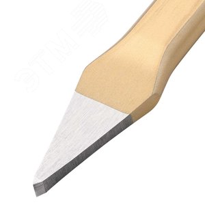 Крейцмейсель DIN 6451, ширина резца 5 мм, (17X11)X125 мм, плоско-овальный профиль, полировка - фото 3