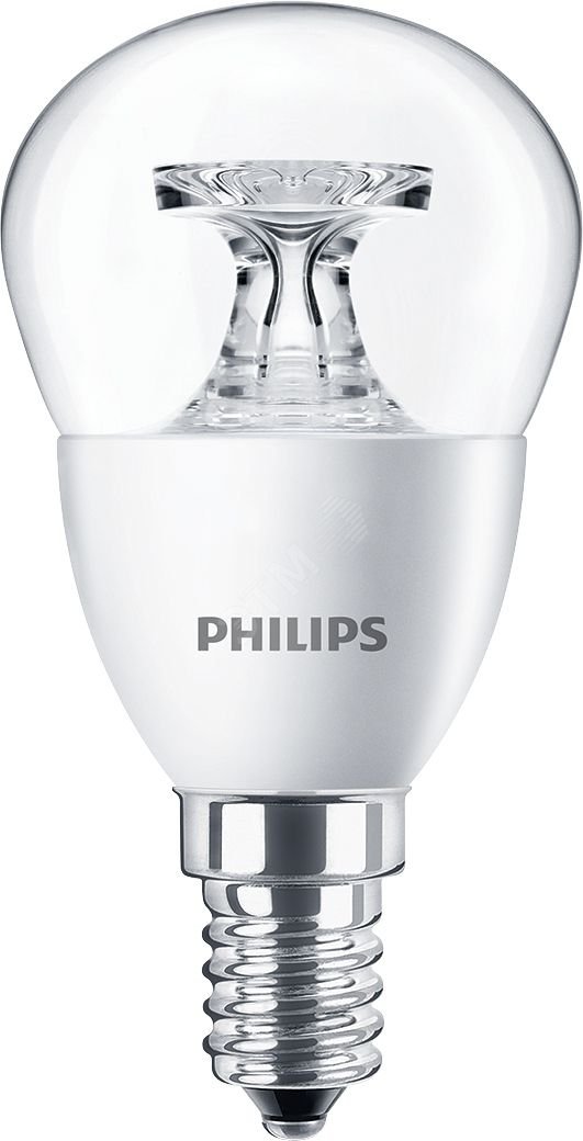 Лампа светодиодная LED 5.5(40)Вт Е14 840 P45 прозрачный шар 929001206102 PHILIPS Lightning - превью 2