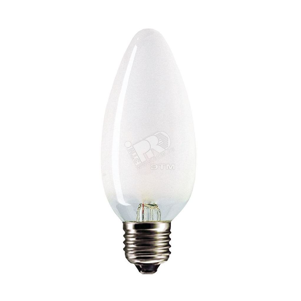 Лампа накаливания декоративная ДС 40вт B35 230в E27 матовая (свеча) 921492144218 PHILIPS Lightning