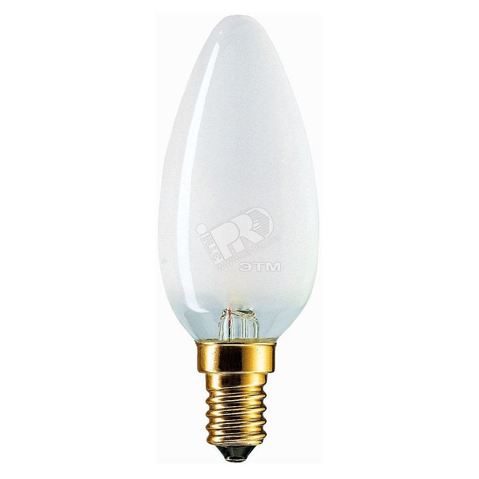 Лампа накаливания декоративная ДС 40вт B35 230в E14 матовая (свеча) 926000006918 PHILIPS Lightning